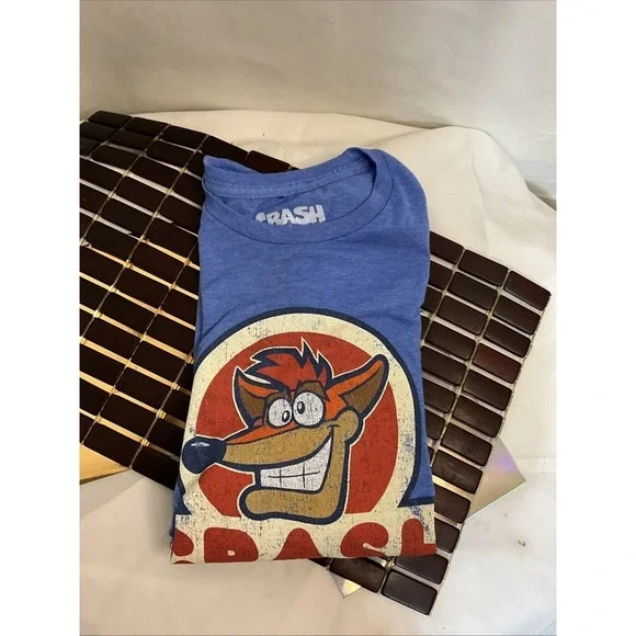 Sony Activision Crash Bandicoot Heather Blue Men's T-Shirt‎ XL RN#117508 - Picture 5 of 5